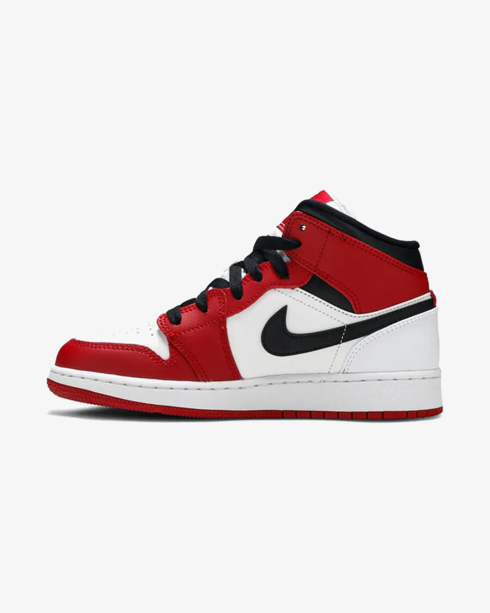 NIKE AIR JORDAN1 MID CHICAGO WEIßE FERSEN GS