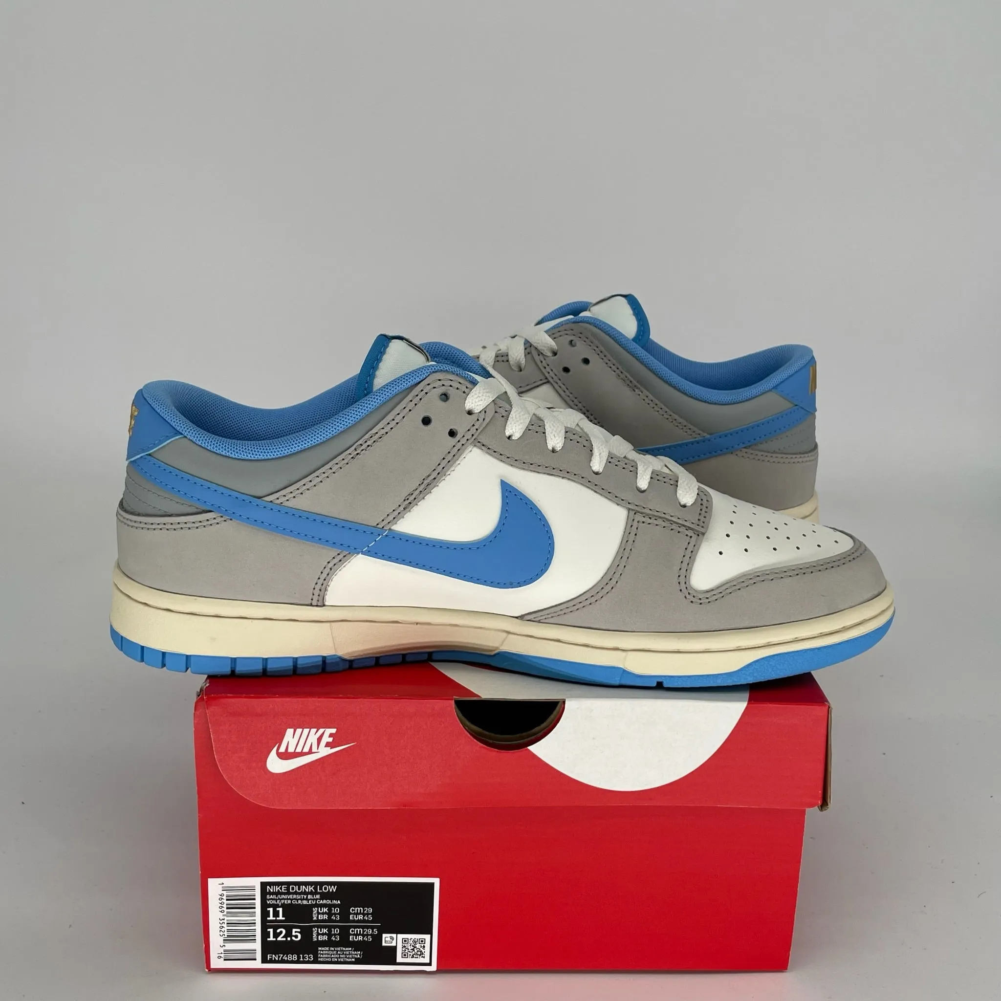 NIKE DUNK LOW ATHLETIC DEPARTMENT UNIVERSITÄTSBLAU GRÖSSE 11 FZ7488-133