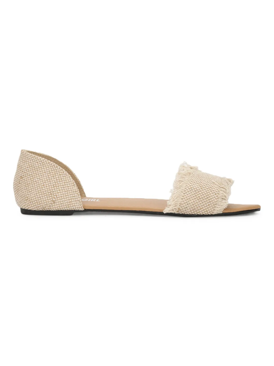 Nackte D'orsay Schlupf-Flats