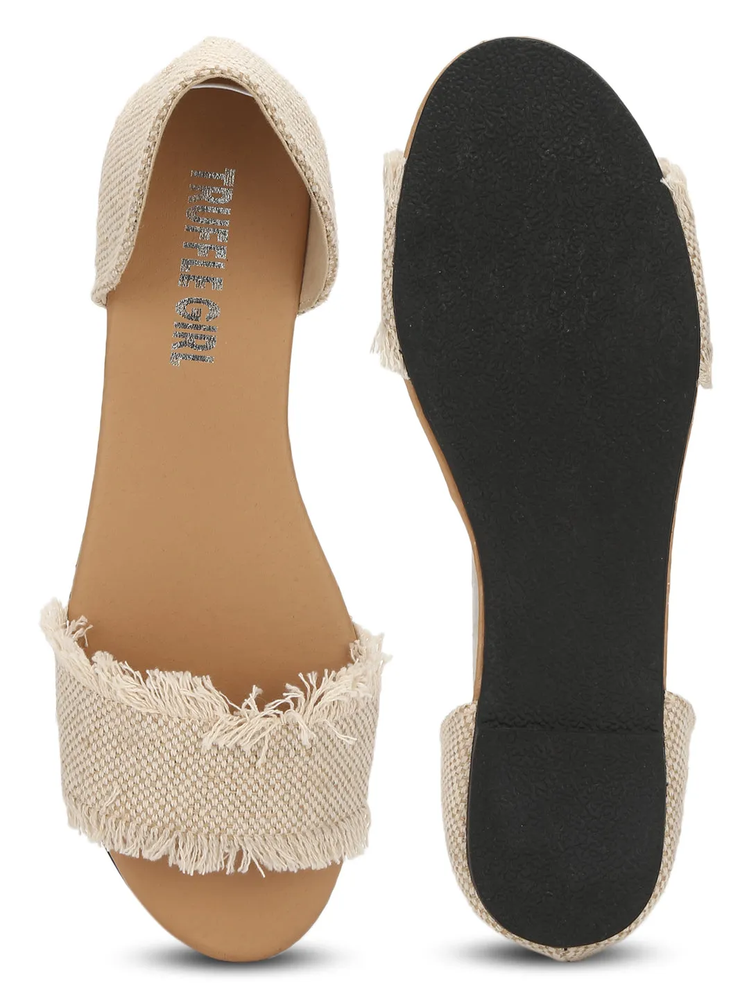 Nackte D'orsay Schlupf-Flats