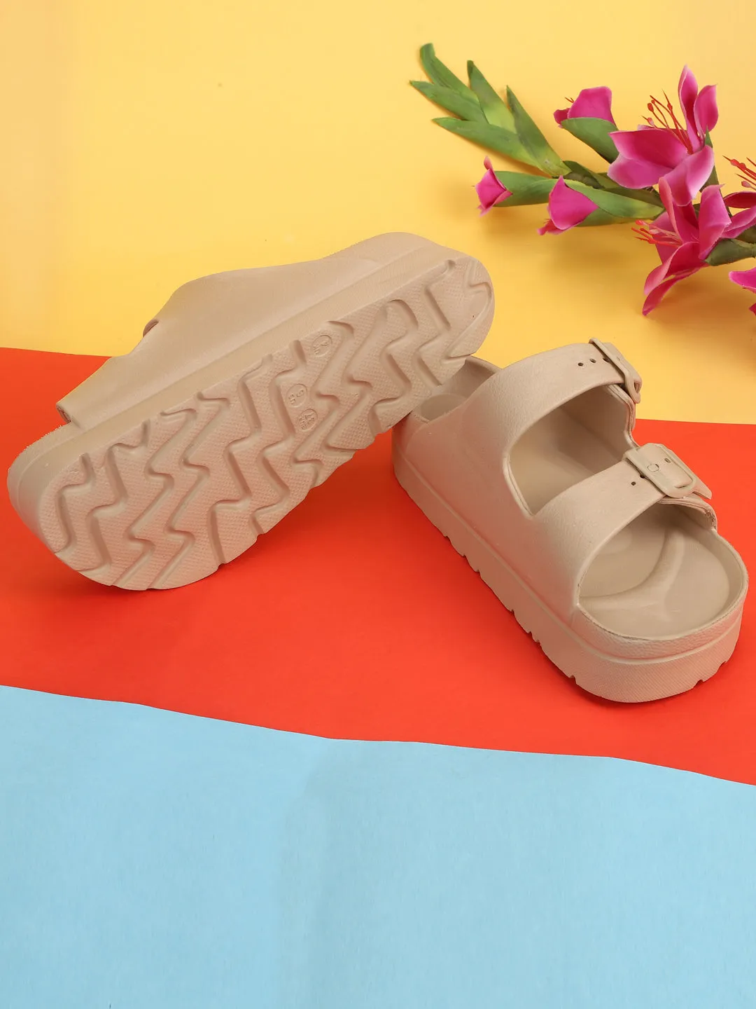 Nackte PU-Schlupfschuhe (TC-ROME1-NUD)