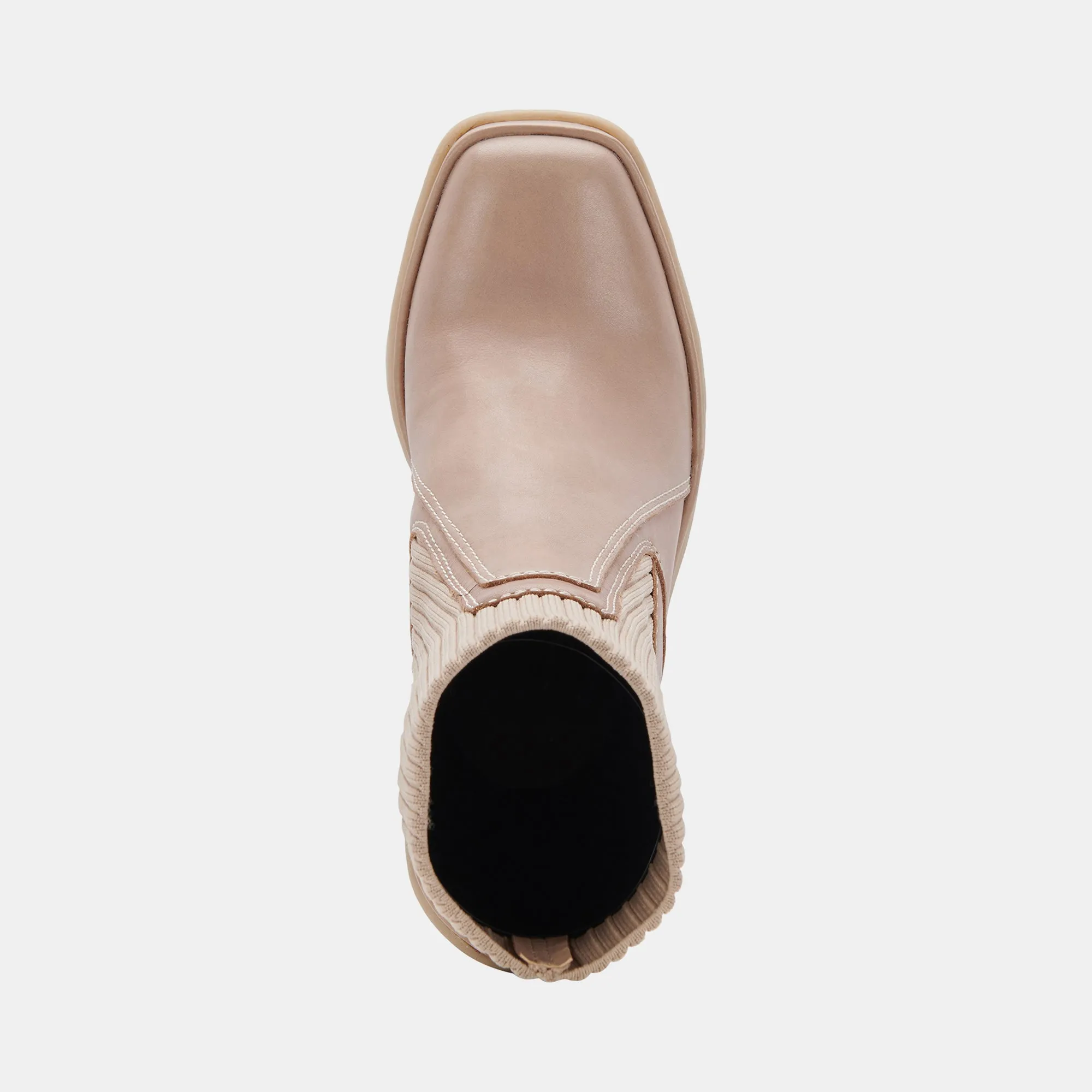 ODINA STIEFEL IN TAUPFARBENEM LEDER