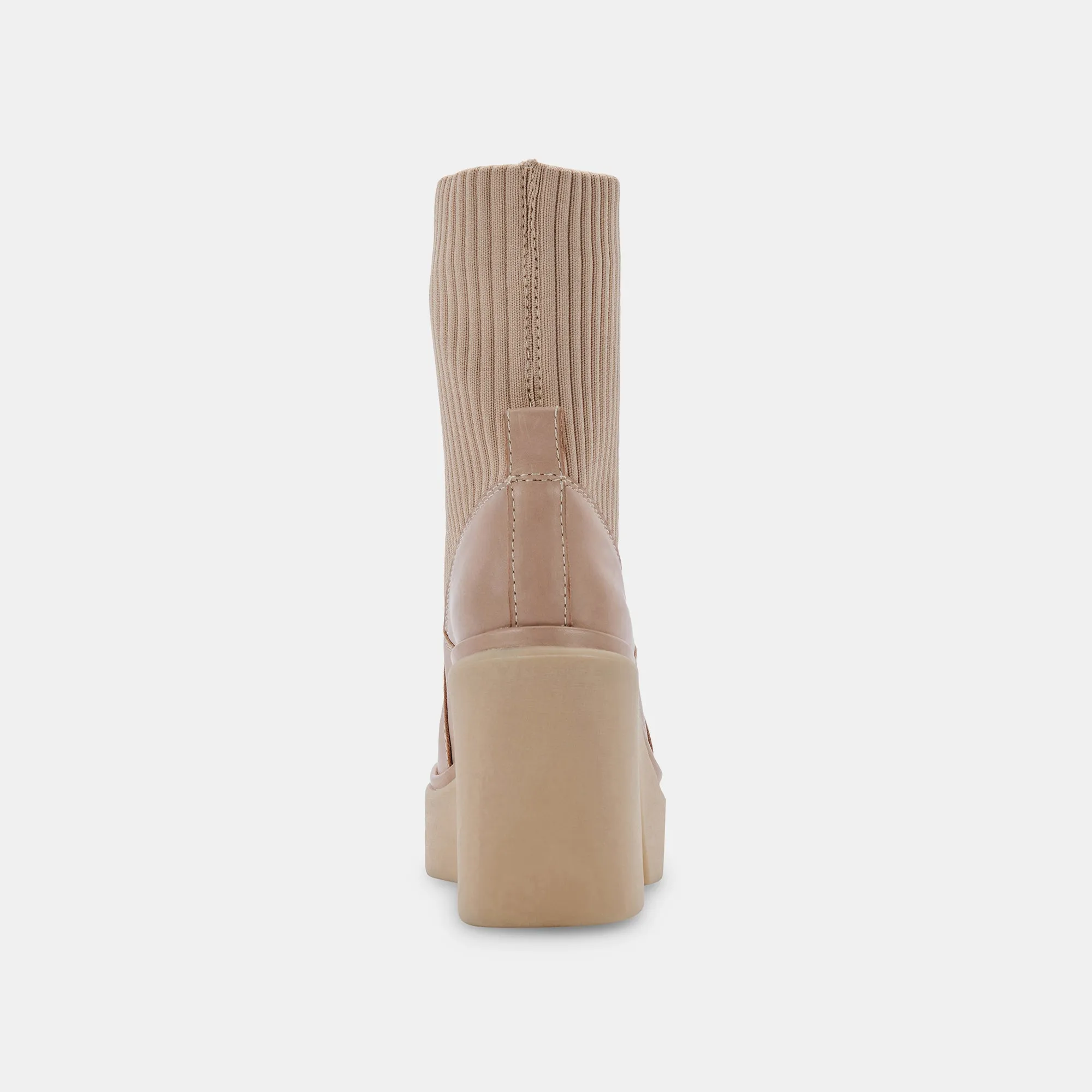 ODINA STIEFEL IN TAUPFARBENEM LEDER