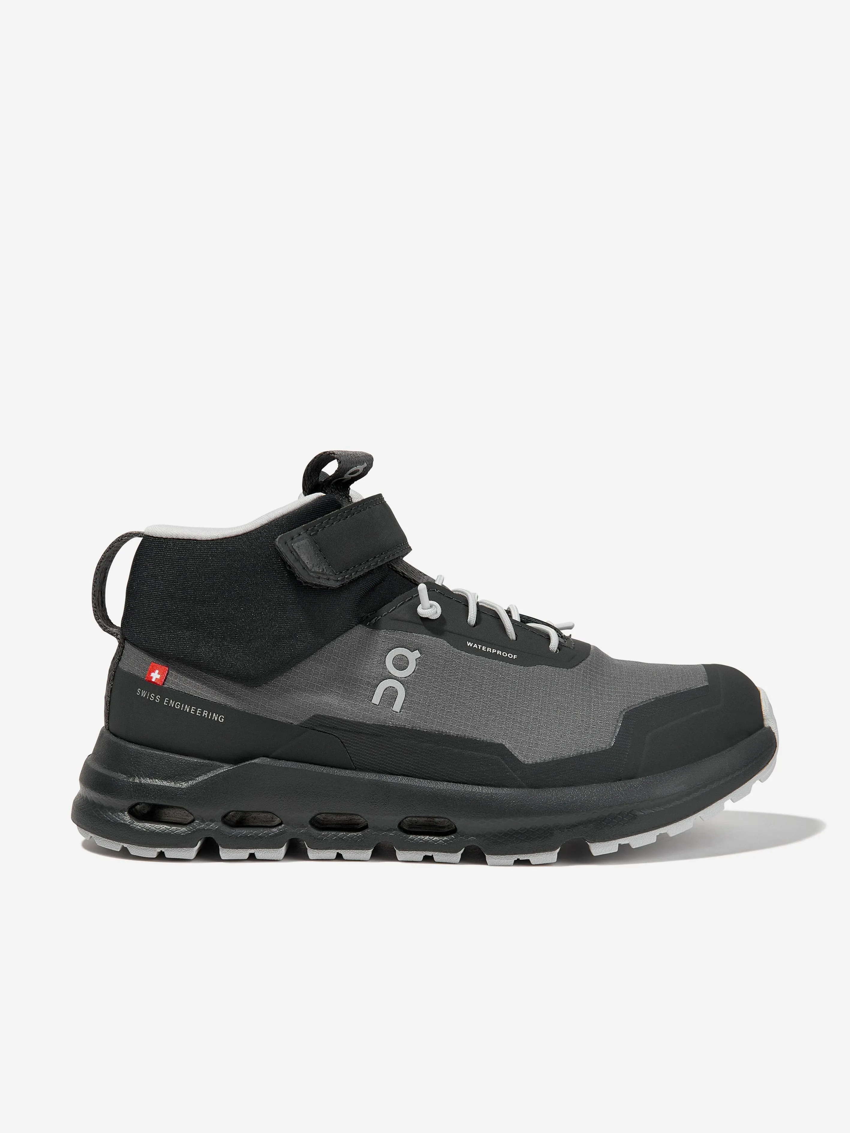 On Running Kids Cloudhero Mid wasserdichte Turnschuhe in Grau