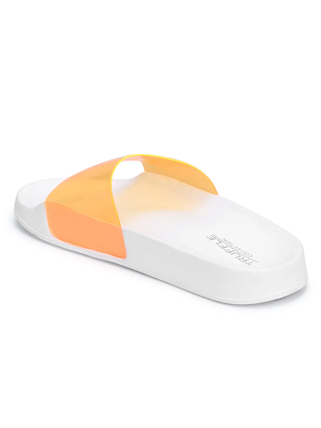 Orange Perspex Schlupf-Slipper