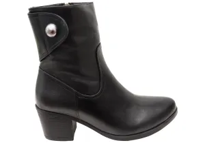 Orizonte Nalini Womens European Comfortable Leather Boots Orizonte Shoes