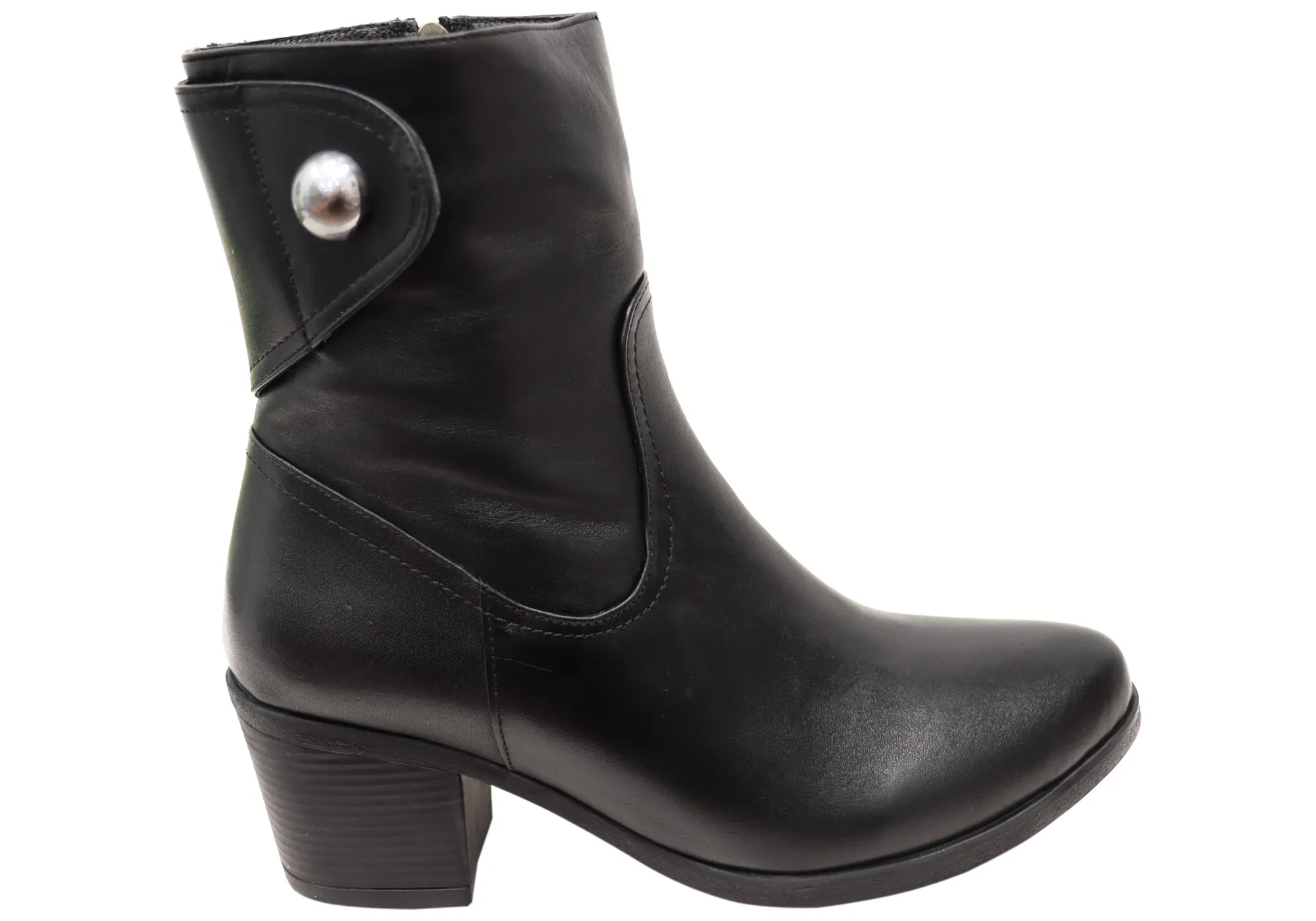 Orizonte Nalini Damen Europäische Bequeme Lederstiefel Orizonte Schuhe