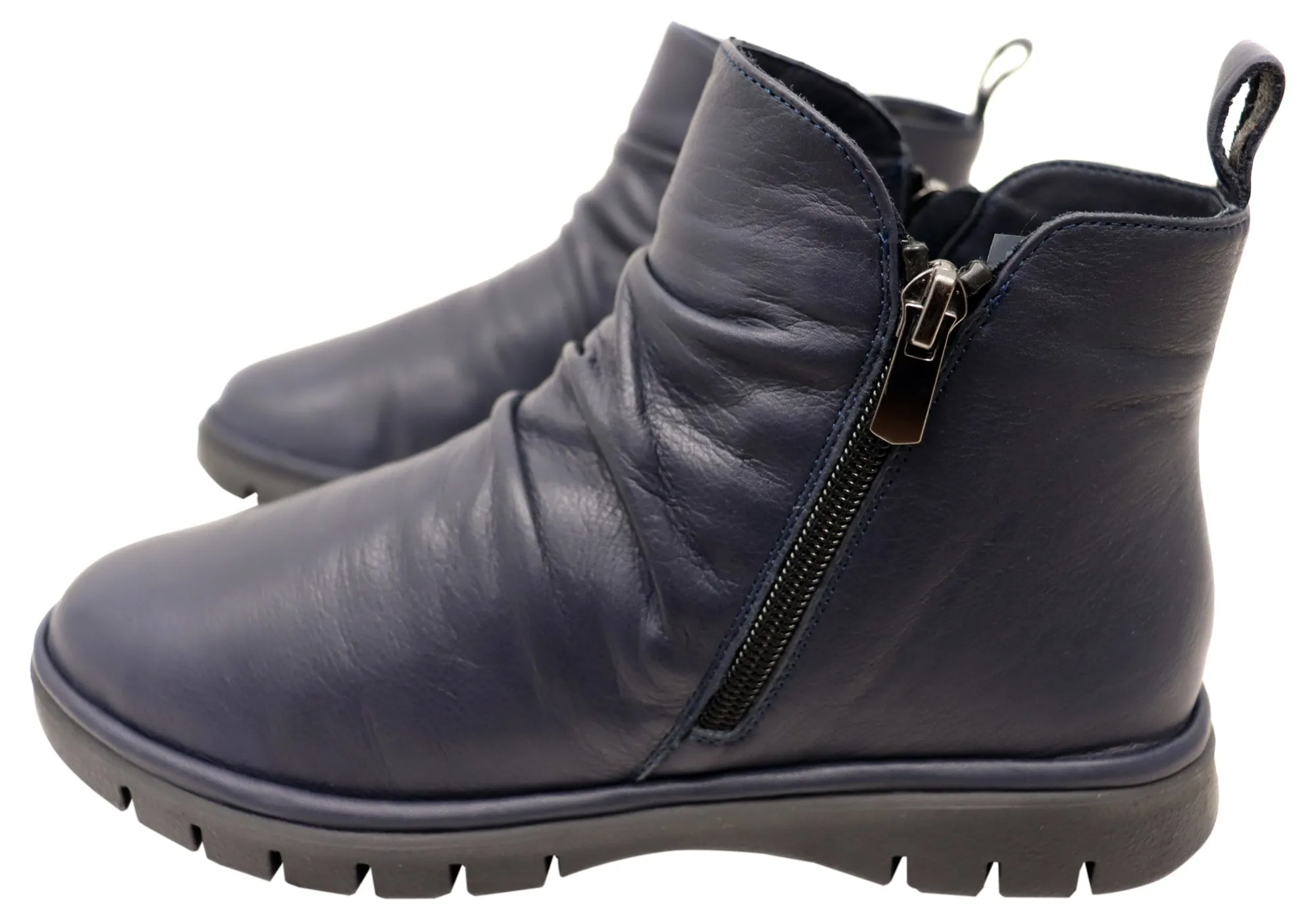 Orizonte Nessie Damen Europäische Bequemlichkeit Leder Knöchelstiefel Orizonte Schuhe