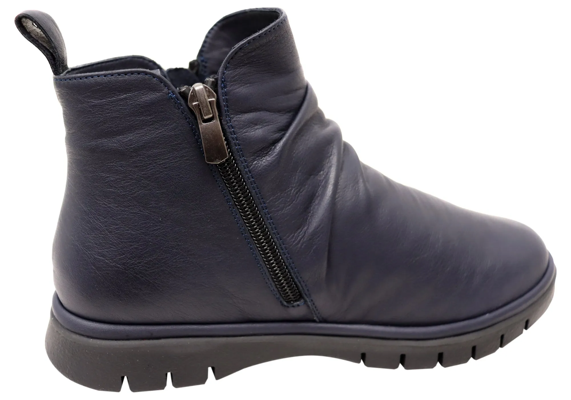 Orizonte Nessie Damen Europäische Bequemlichkeit Leder Knöchelstiefel Orizonte Schuhe