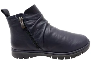 Orizonte Nessie Womens European Comfort Leather Ankle Boots Orizonte Shoes