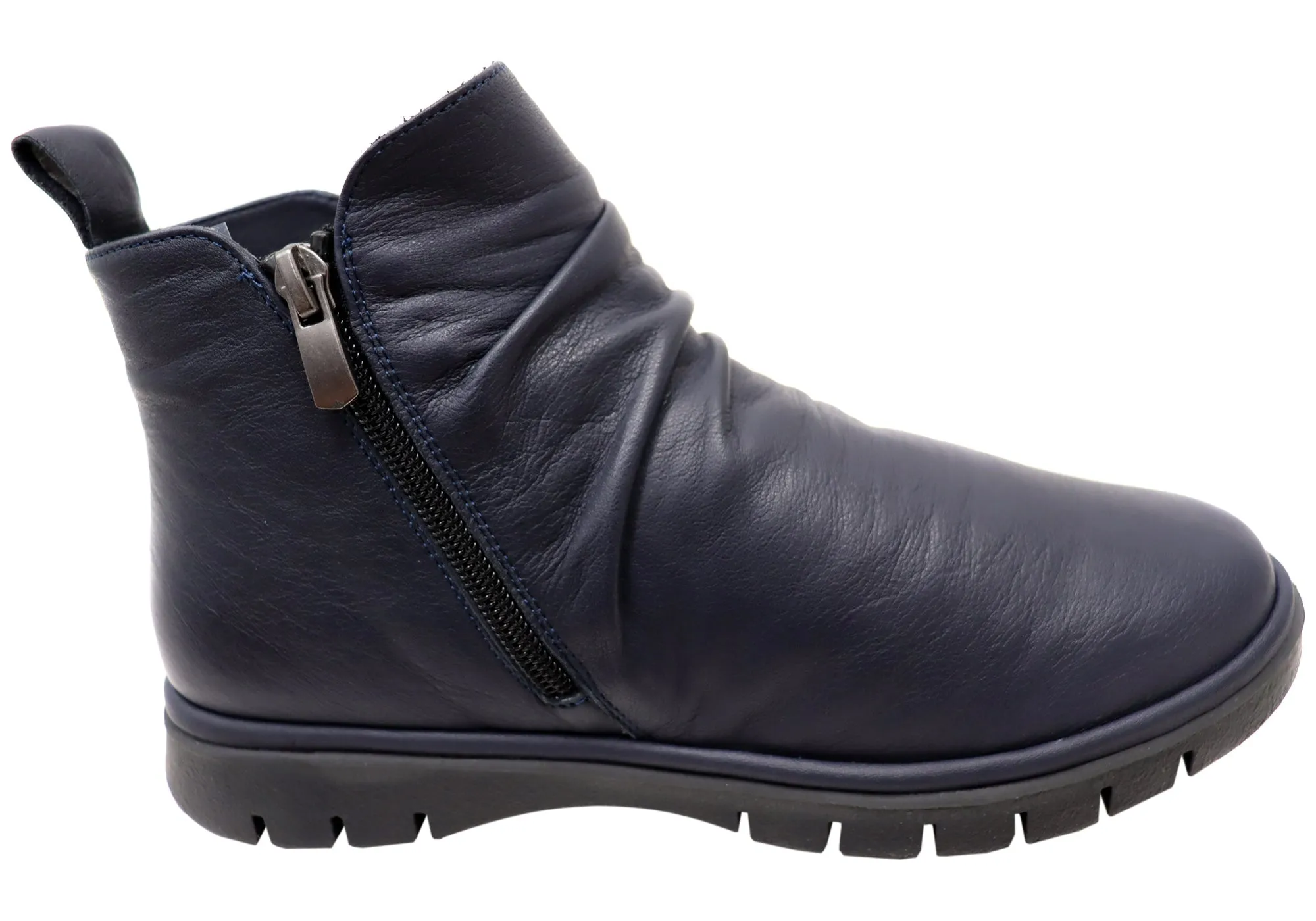 Orizonte Nessie Damen Europäische Bequemlichkeit Leder Knöchelstiefel Orizonte Schuhe