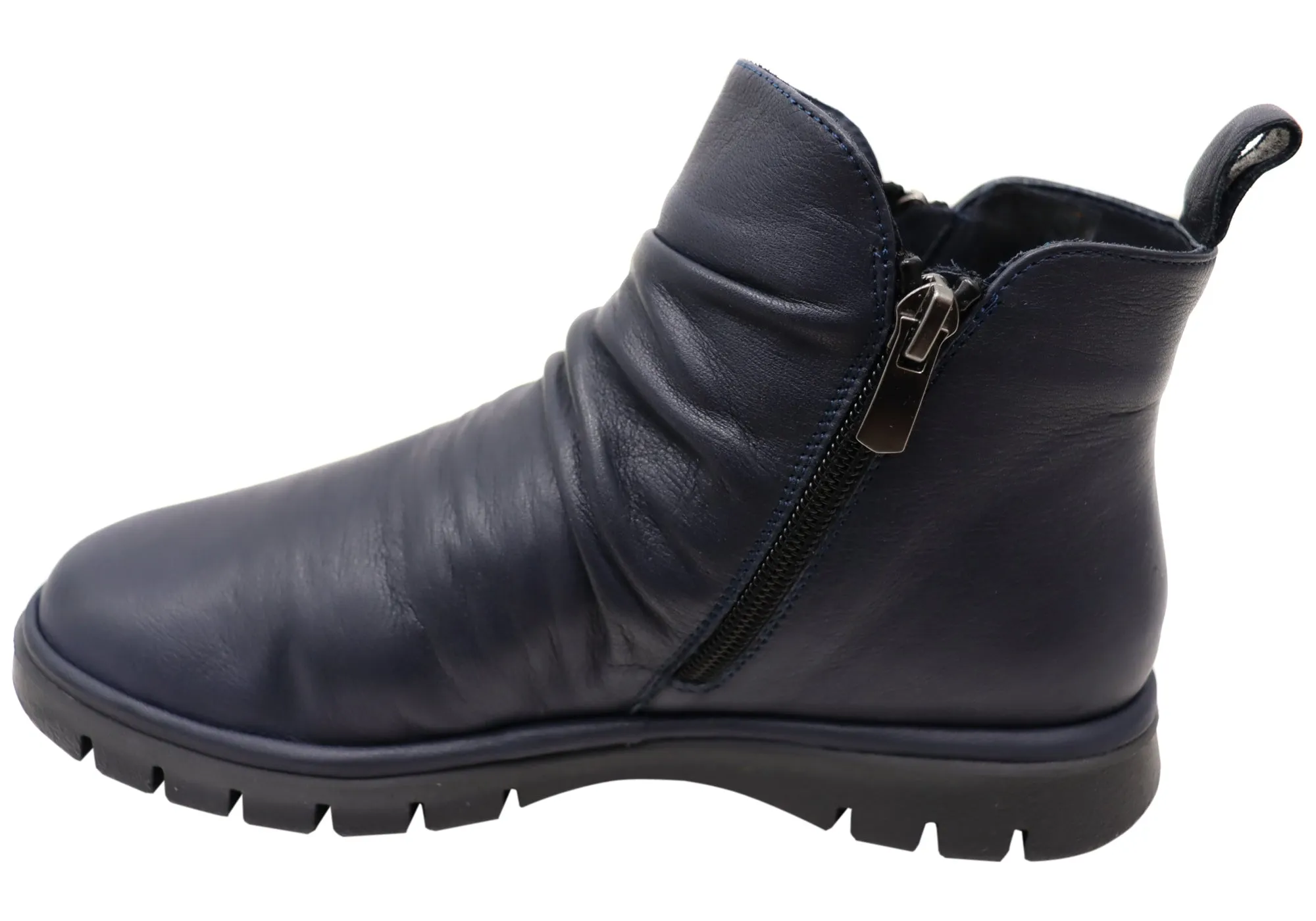 Orizonte Nessie Damen Europäische Bequemlichkeit Leder Knöchelstiefel Orizonte Schuhe