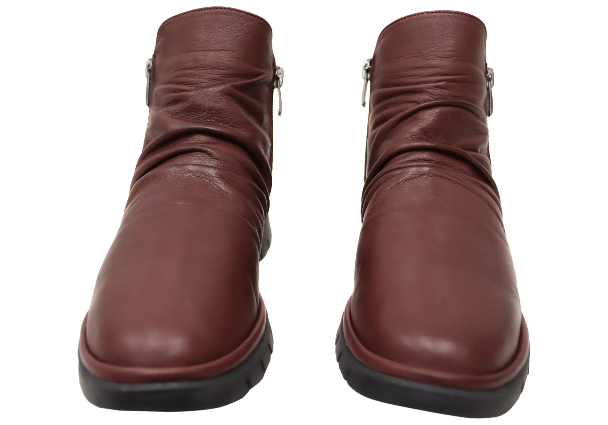 Orizonte Nessie Damen Europäische Bequemlichkeit Leder Knöchelstiefel Orizonte Schuhe