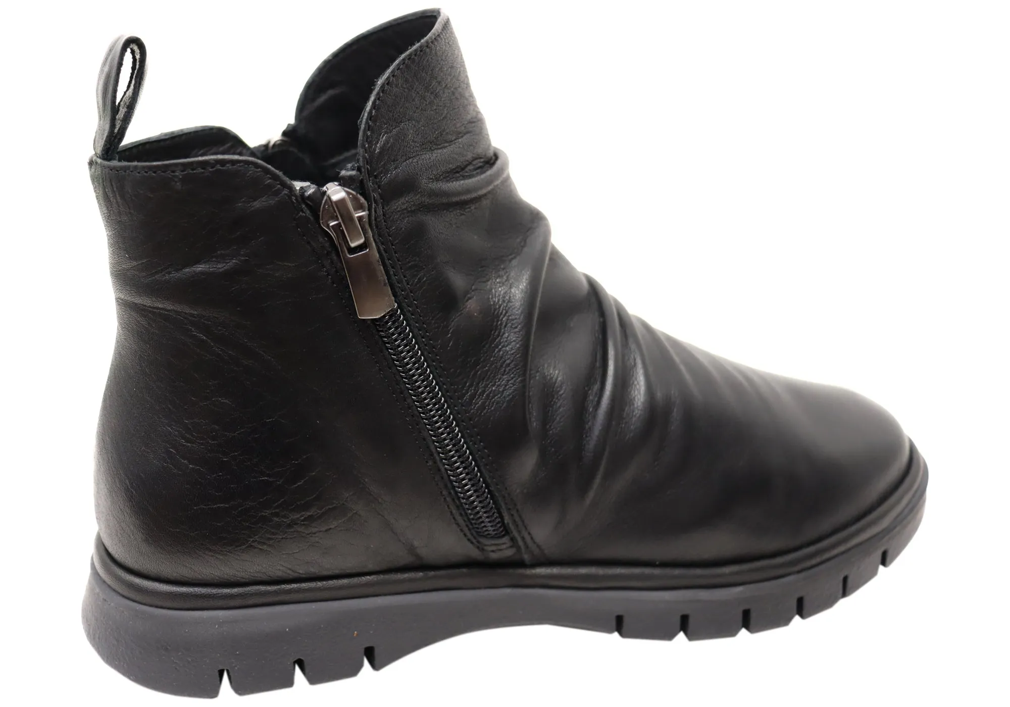 Orizonte Nessie Damen Europäische Bequemlichkeit Leder Knöchelstiefel Orizonte Schuhe