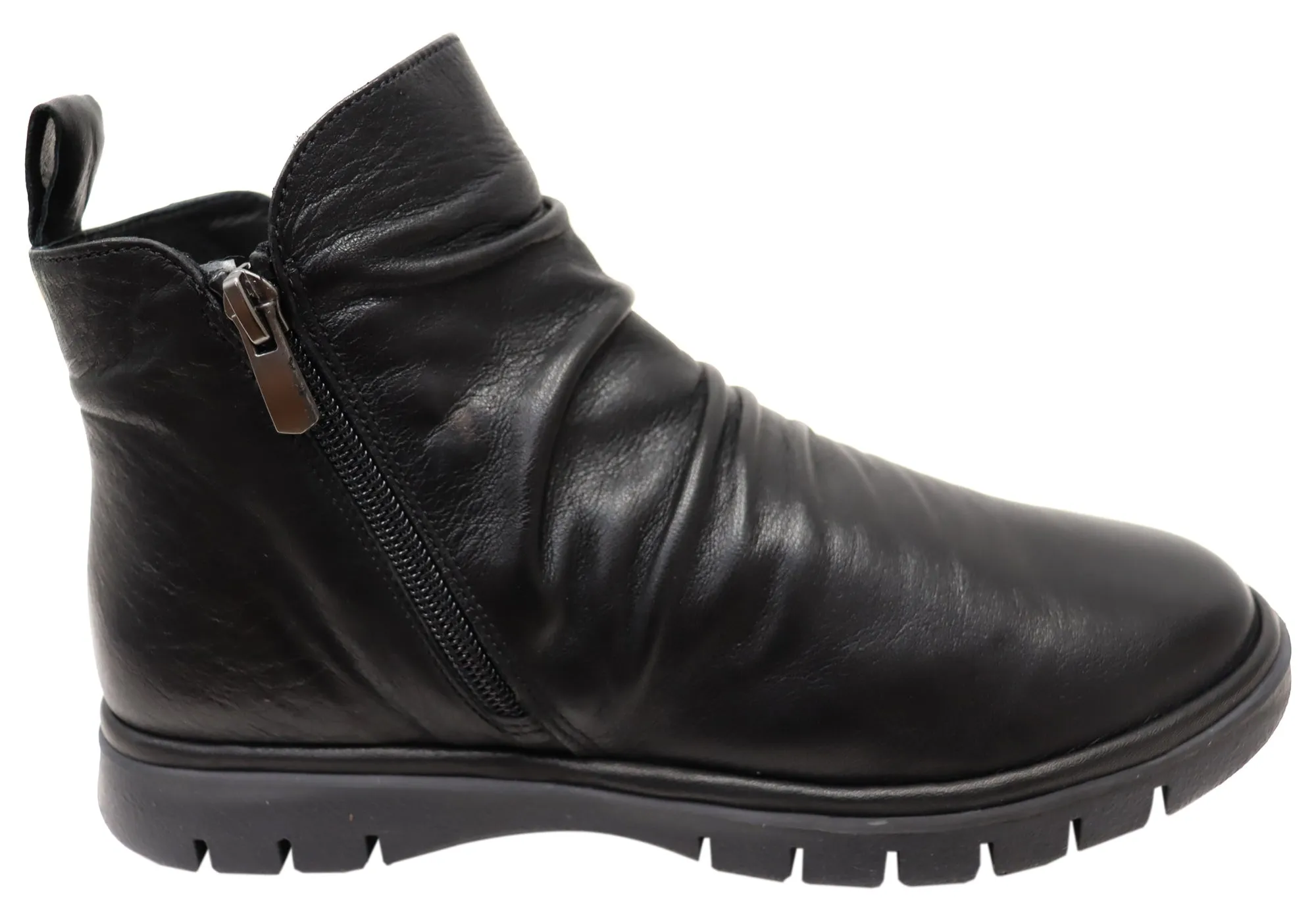 Orizonte Nessie Damen Europäische Bequemlichkeit Leder Knöchelstiefel Orizonte Schuhe