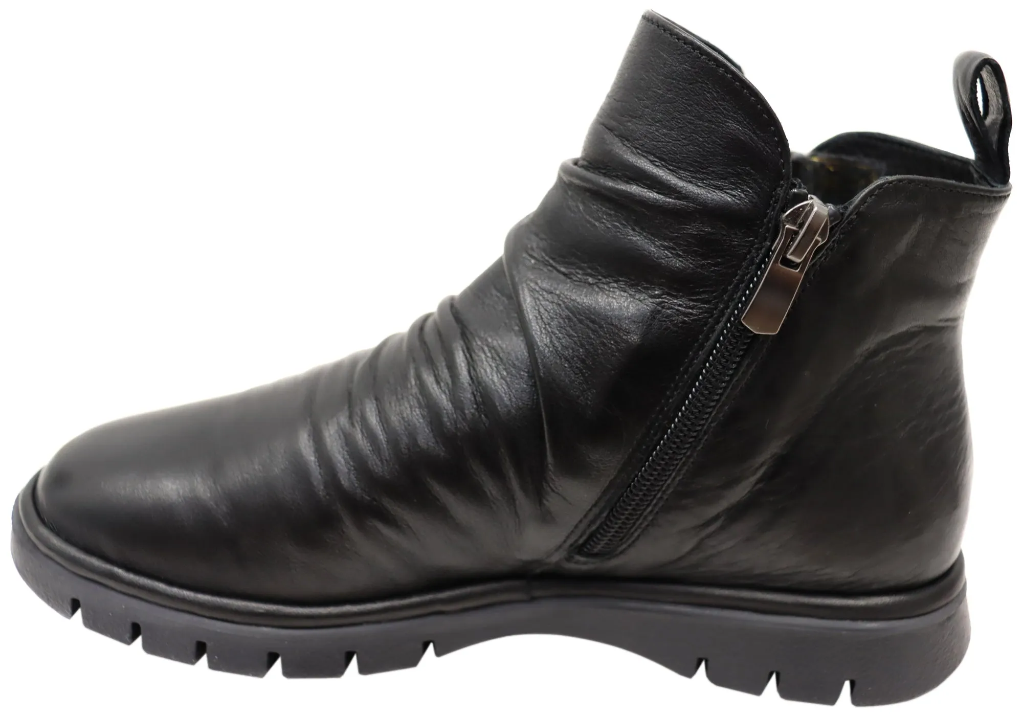 Orizonte Nessie Damen Europäische Bequemlichkeit Leder Knöchelstiefel Orizonte Schuhe
