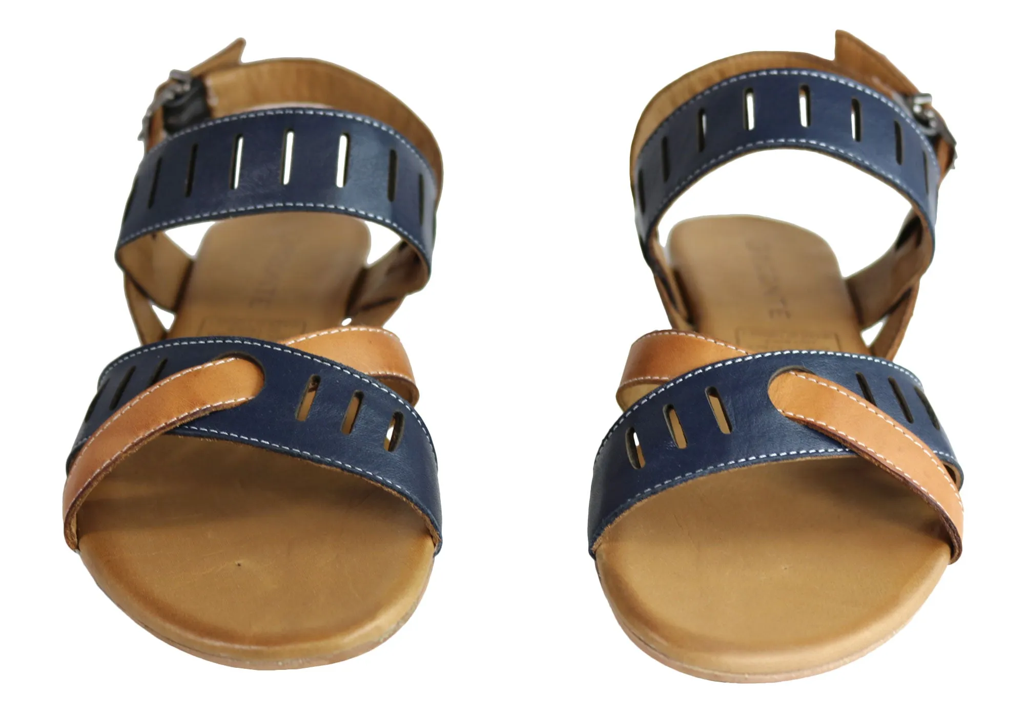 Orizonte Toto Damen Europäische Leder Bequeme Flache Modische Sandalen Orizonte Schuhe