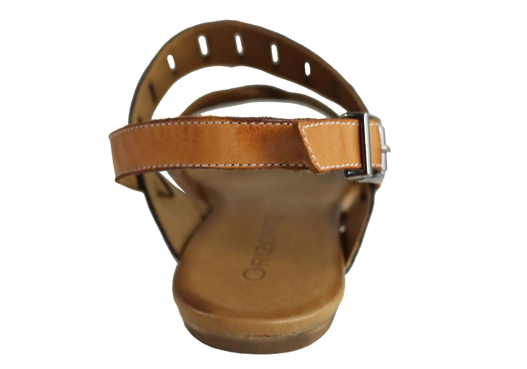 Orizonte Toto Damen Europäische Leder Bequeme Flache Modische Sandalen Orizonte Schuhe