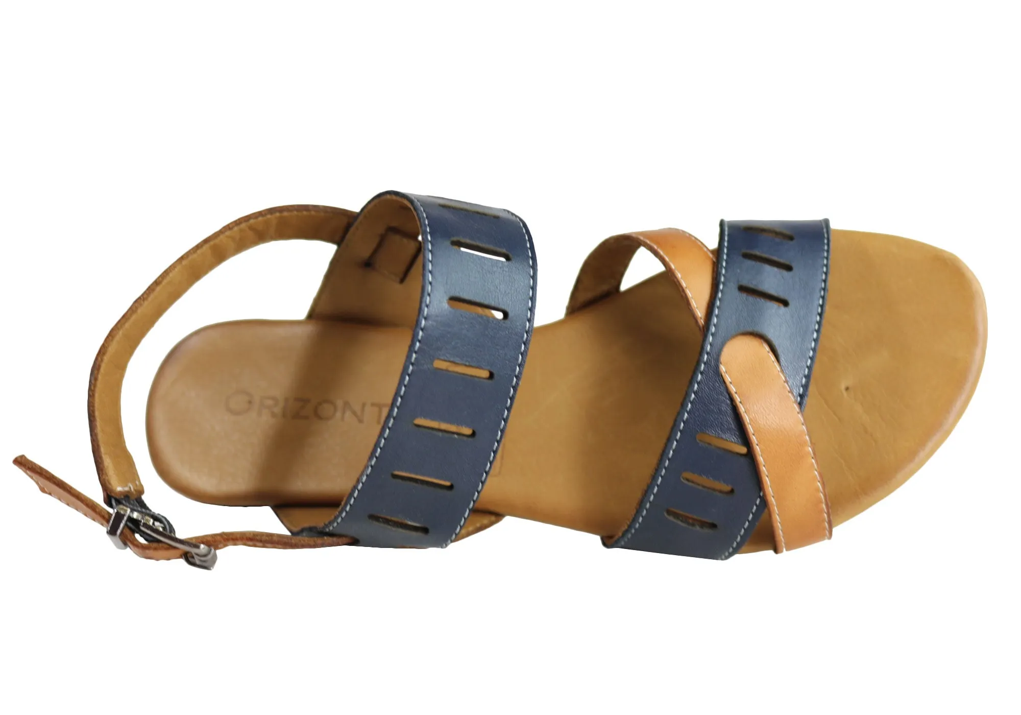 Orizonte Toto Damen Europäische Leder Bequeme Flache Modische Sandalen Orizonte Schuhe