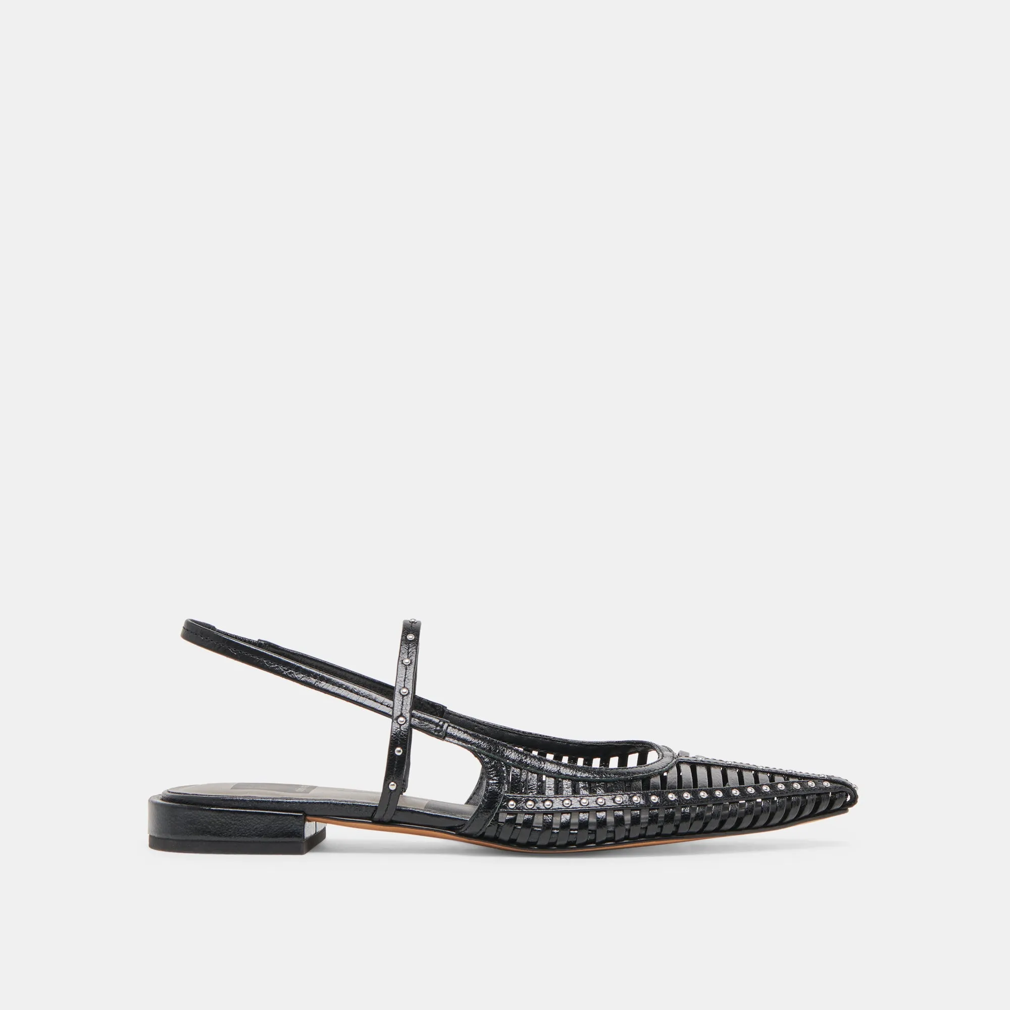 PHINLY FLATS MITTERNACHTS-GLÄNZENDES LEDER