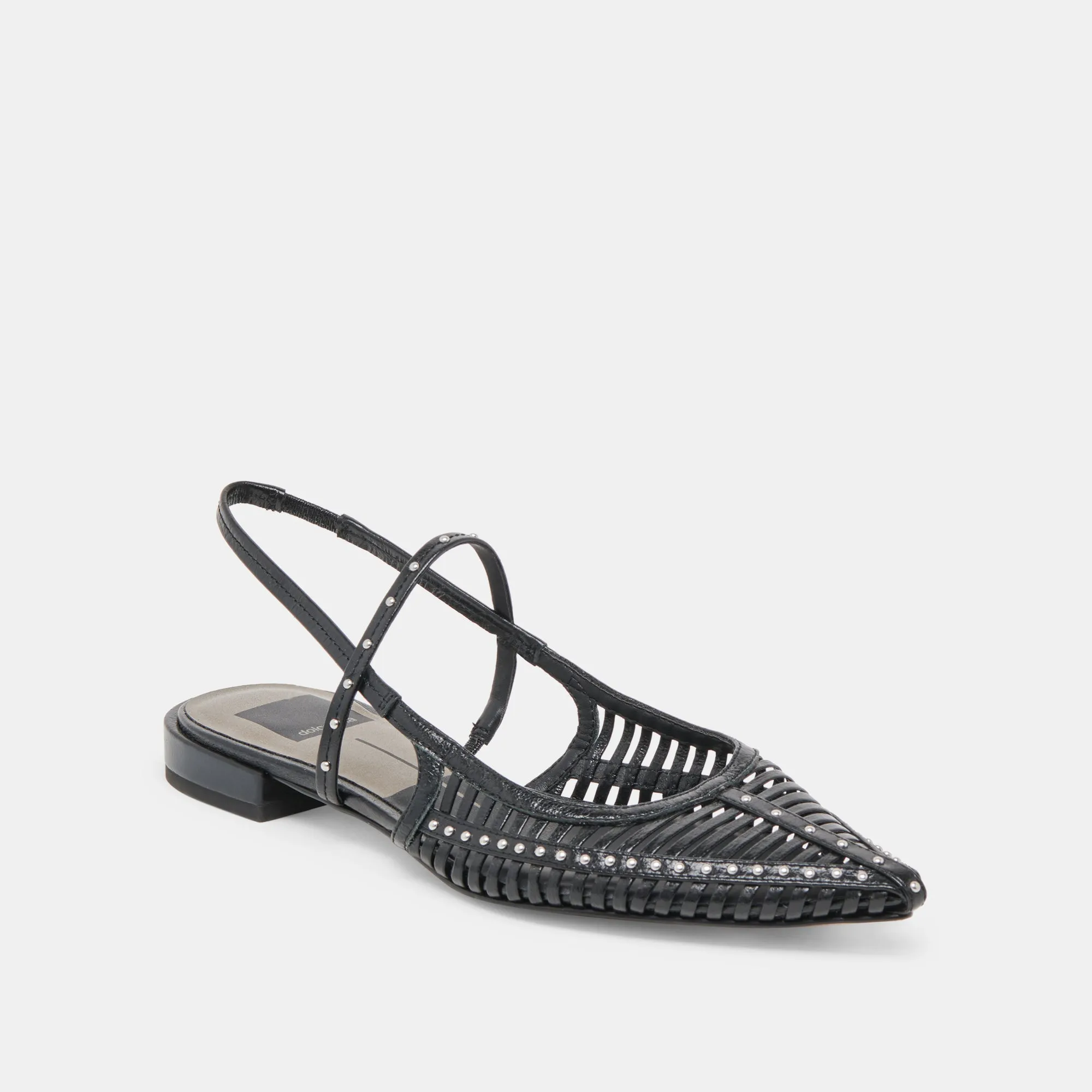 PHINLY FLATS MITTERNACHTS-GLÄNZENDES LEDER