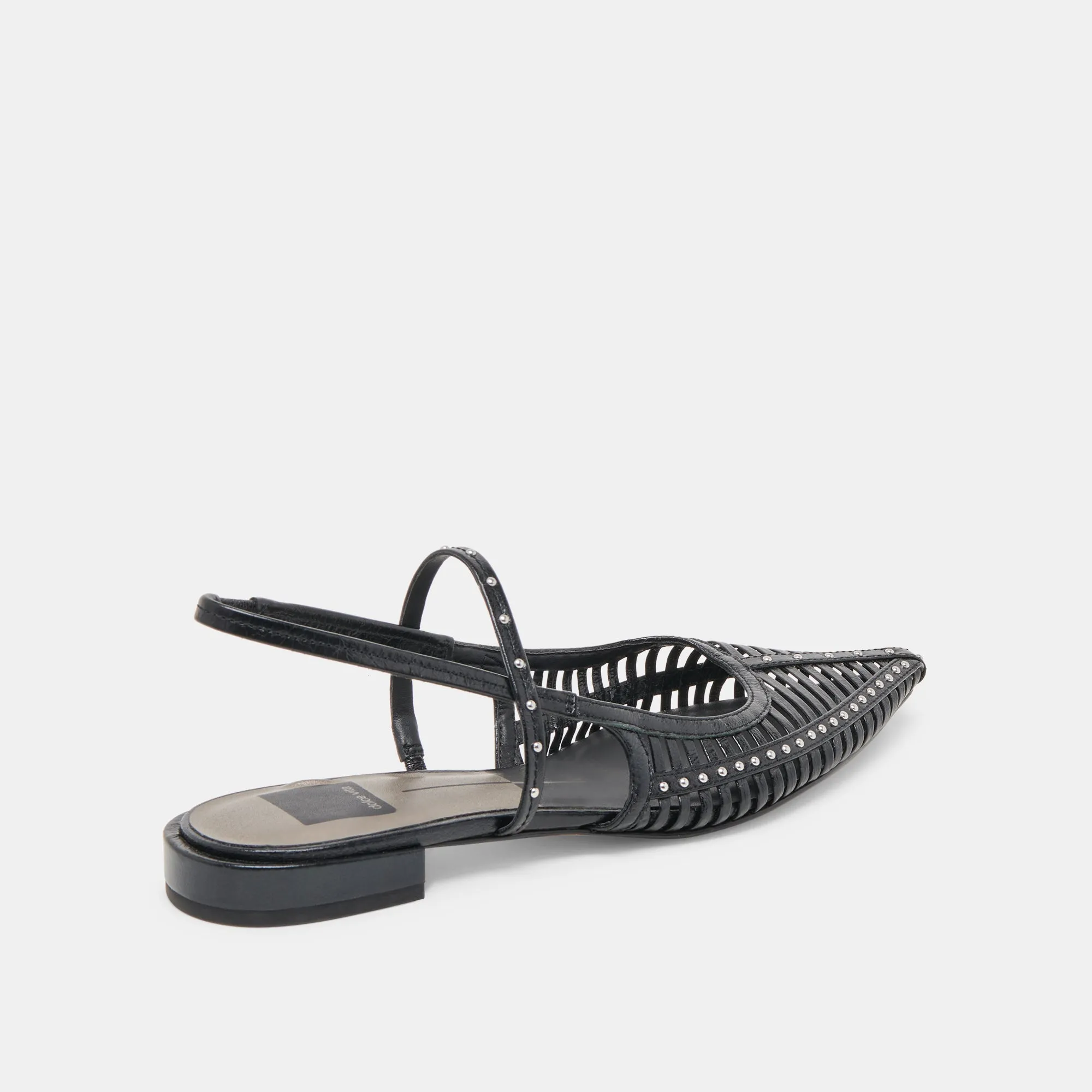 PHINLY FLATS MITTERNACHTS-GLÄNZENDES LEDER