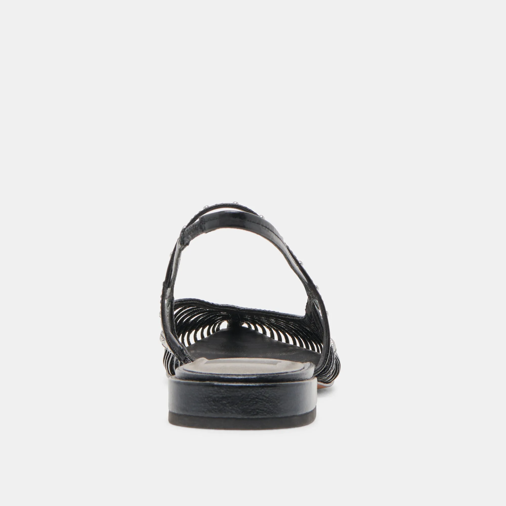 PHINLY FLATS MITTERNACHTS-GLÄNZENDES LEDER