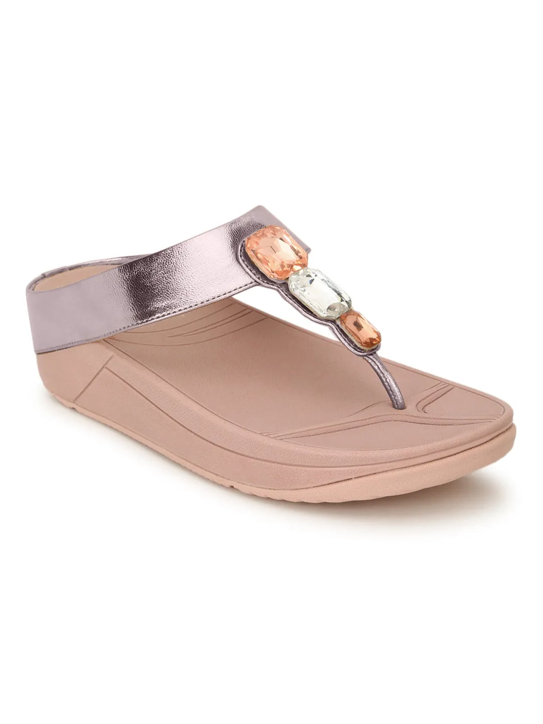 Rosa PU Komfort Flats (TC-CD-804-PNK)