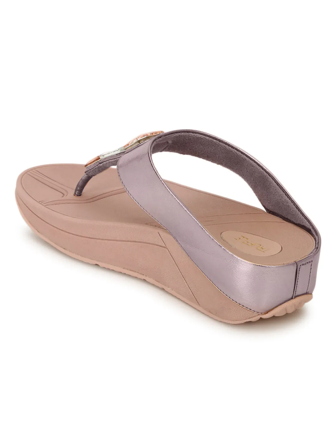 Rosa PU Komfort Flats (TC-CD-804-PNK)