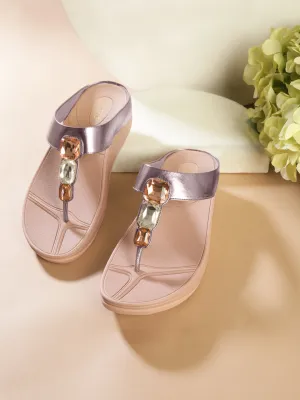 Rosa PU Komfort Flats (TC-CD-804-PNK)
