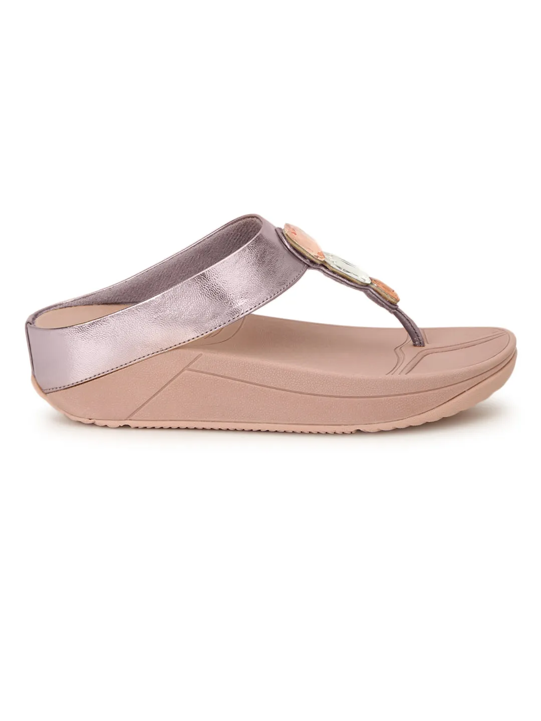 Rosa PU Komfort Flats (TC-CD-804-PNK)