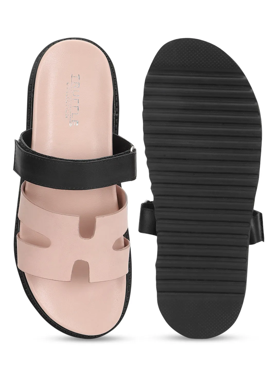 Rosa PU Schlupf-Flats (TC-OS-0301-PNK)