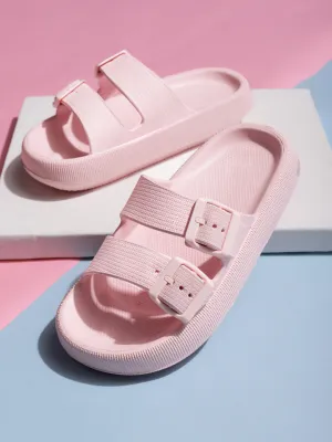 Pink PU Schlupf-Flats (TC-RS3255-PNK)