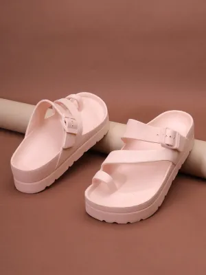 Pink PU Schlupf-Flats (TC-RS3481-PNK)