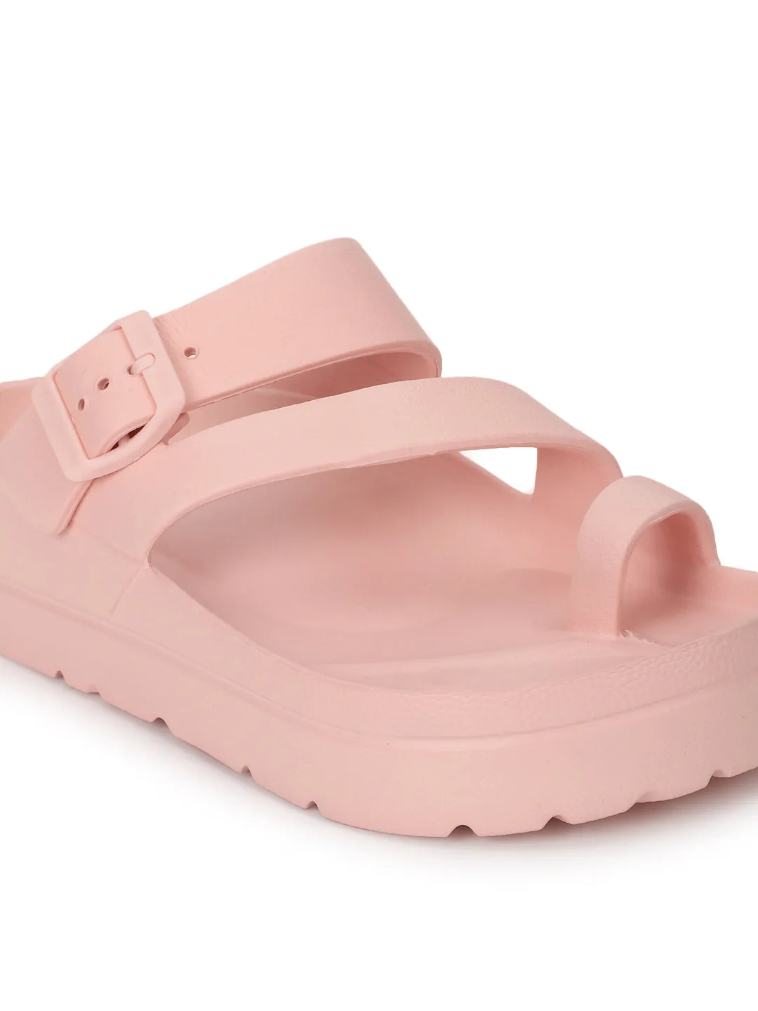 Pink PU Schlupf-Flats (TC-RS3481-PNK)