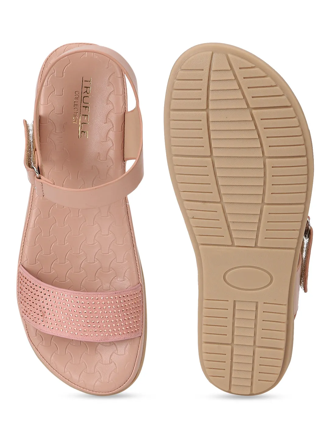 Pink PU Schlupf-Sandalette (TC-ST-016-PNK)