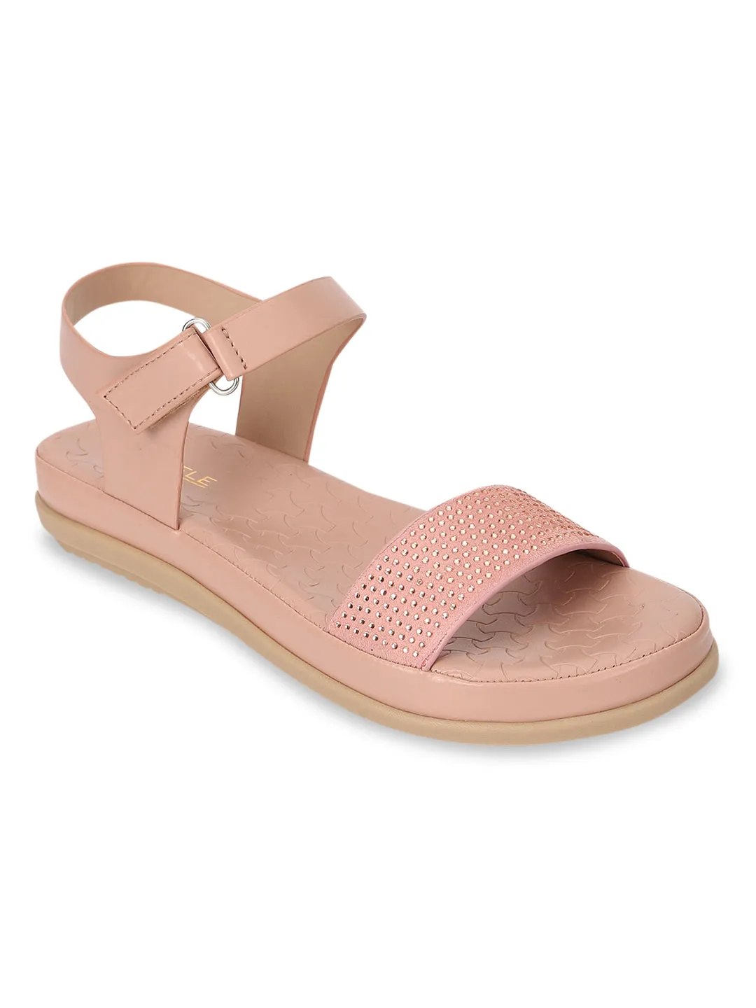 Pink PU Schlupf-Sandalette (TC-ST-016-PNK)