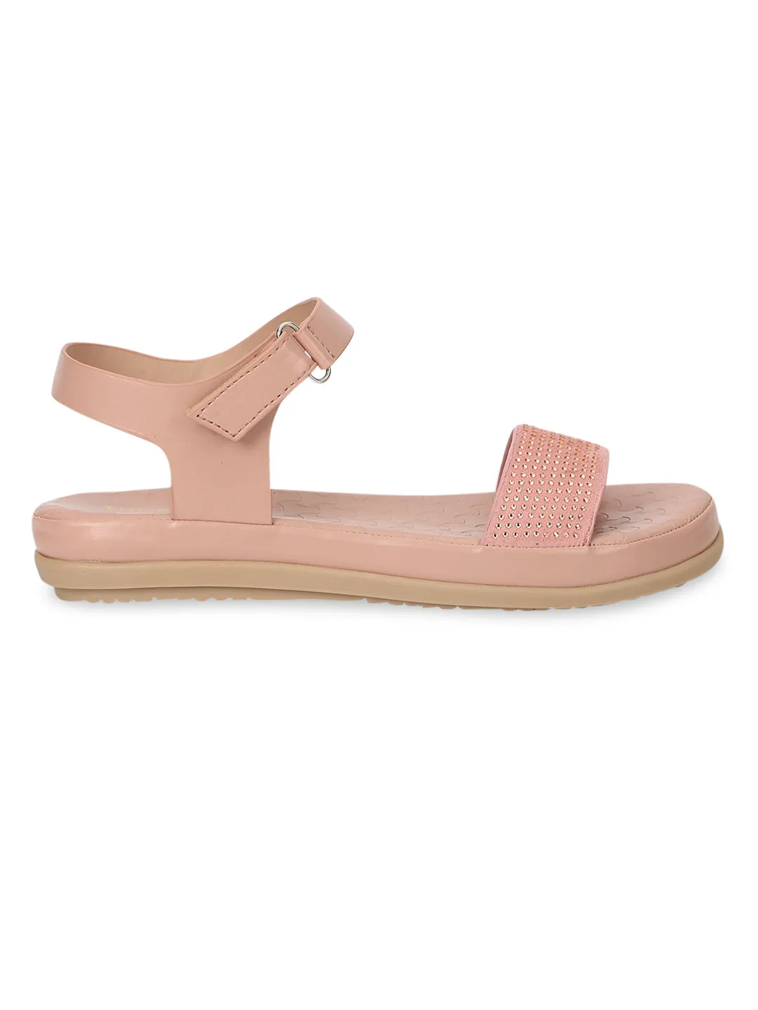 Pink PU Schlupf-Sandalette (TC-ST-016-PNK)