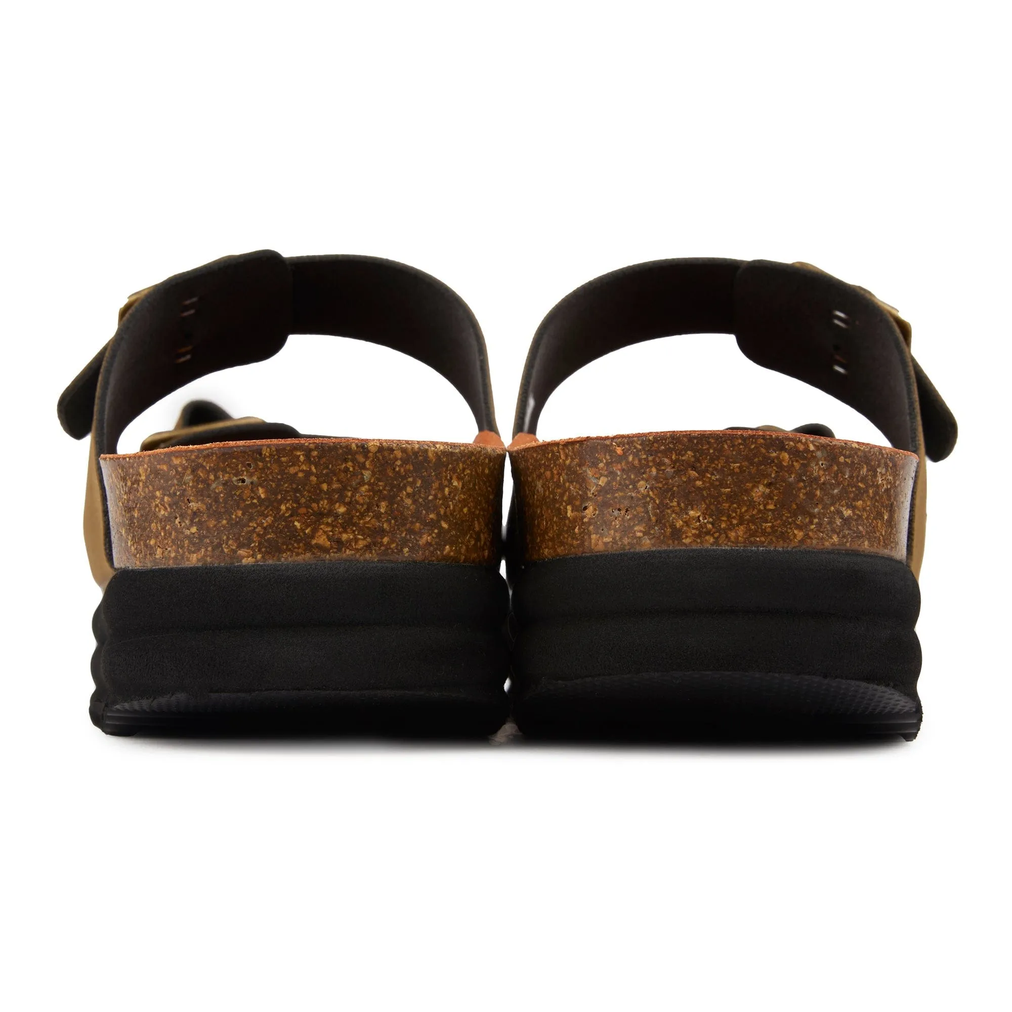 Plum Damen Sandalen mit veganem Fußbett | Braun