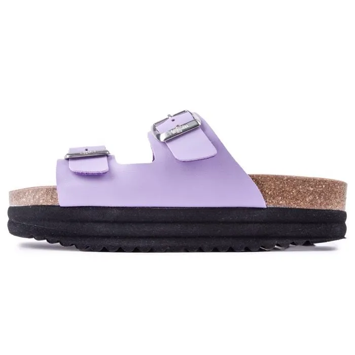 Plum Damen-Sandalen mit veganem Fußbett | Lila