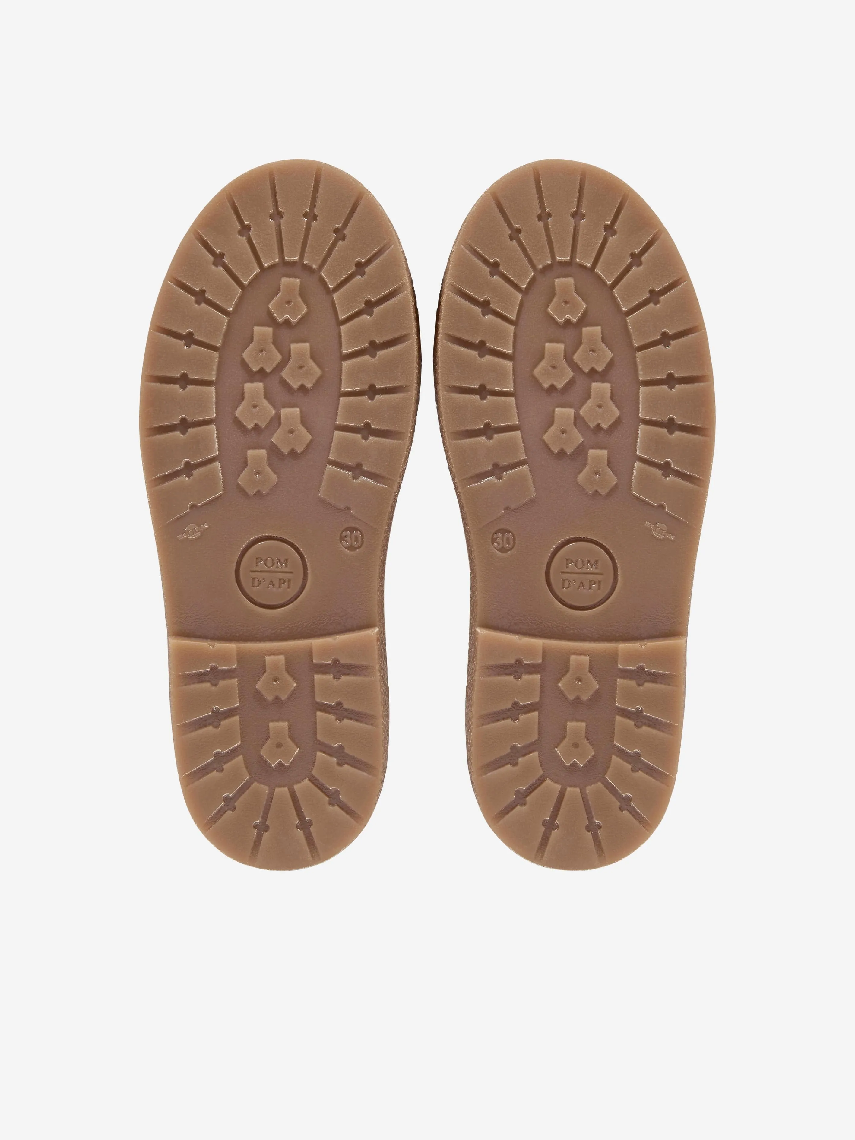 Pom D'Api Mädchen Wildleder Trix Jod Brodi Stiefel in Beige
