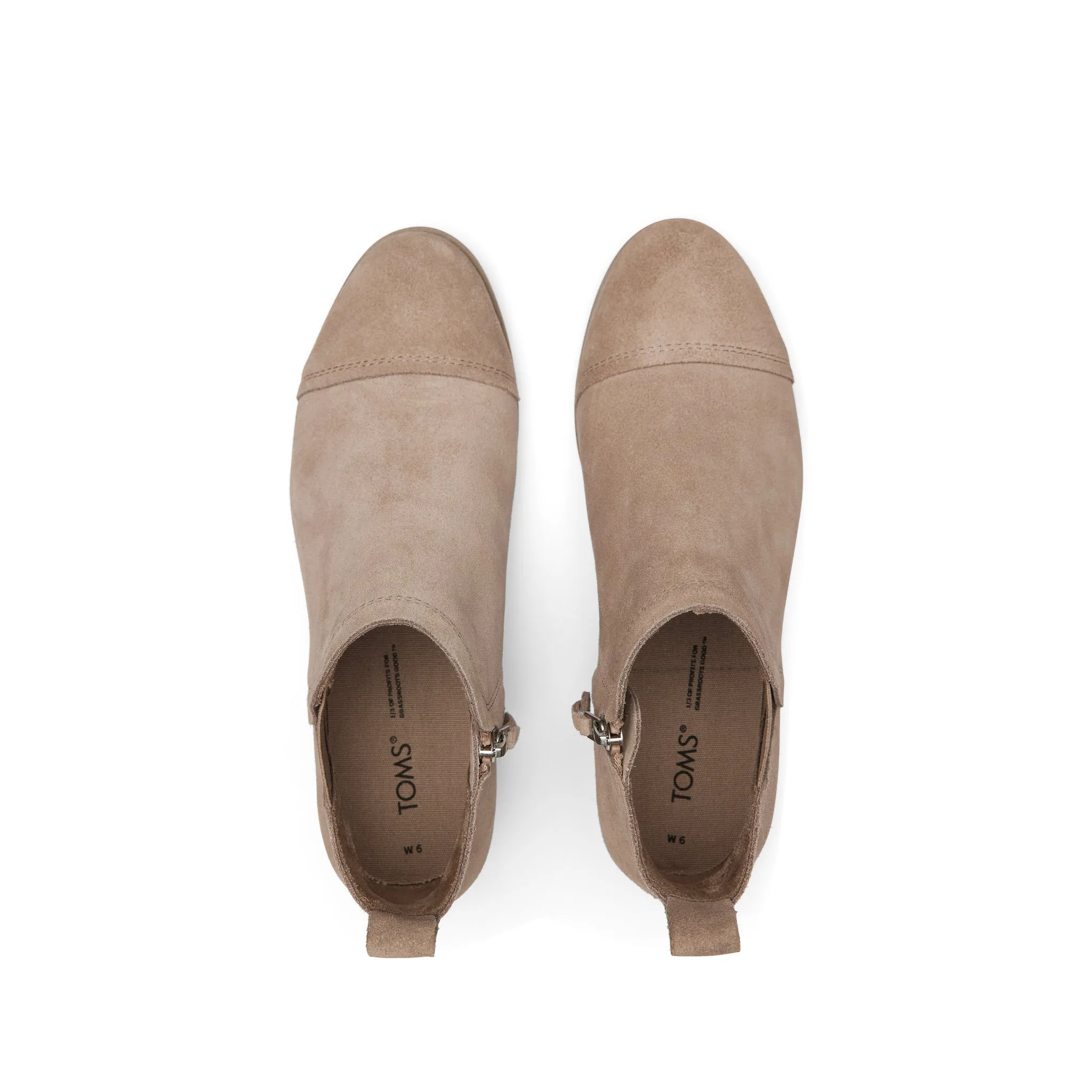 Reese Stiefelette in Taubgrauem Wildleder