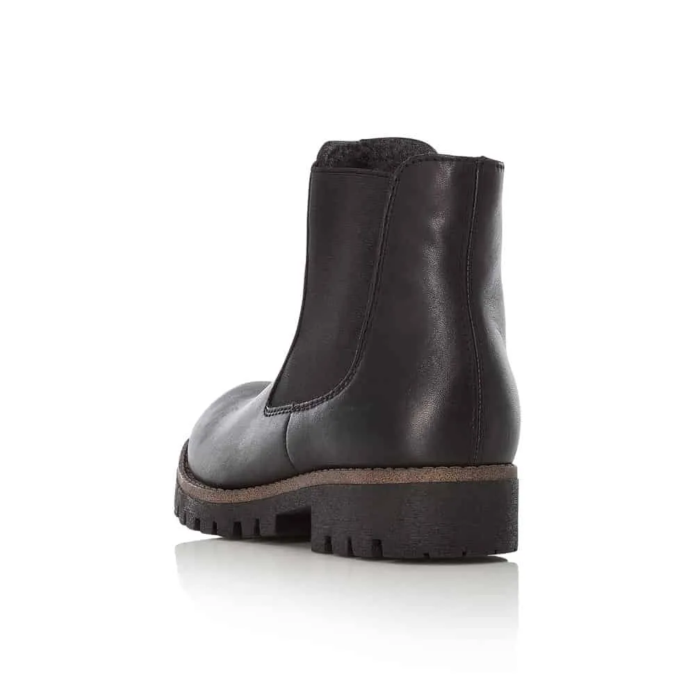 Rieker Schuhe 78570-00 Chelsea-Stiefel mit Reißverschluss in Schwarz