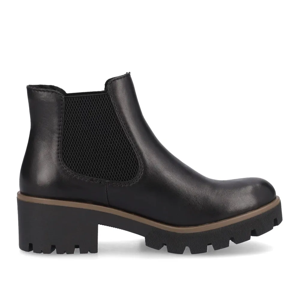 Rieker Schuhe 79265-02 Chelsea in Schwarz