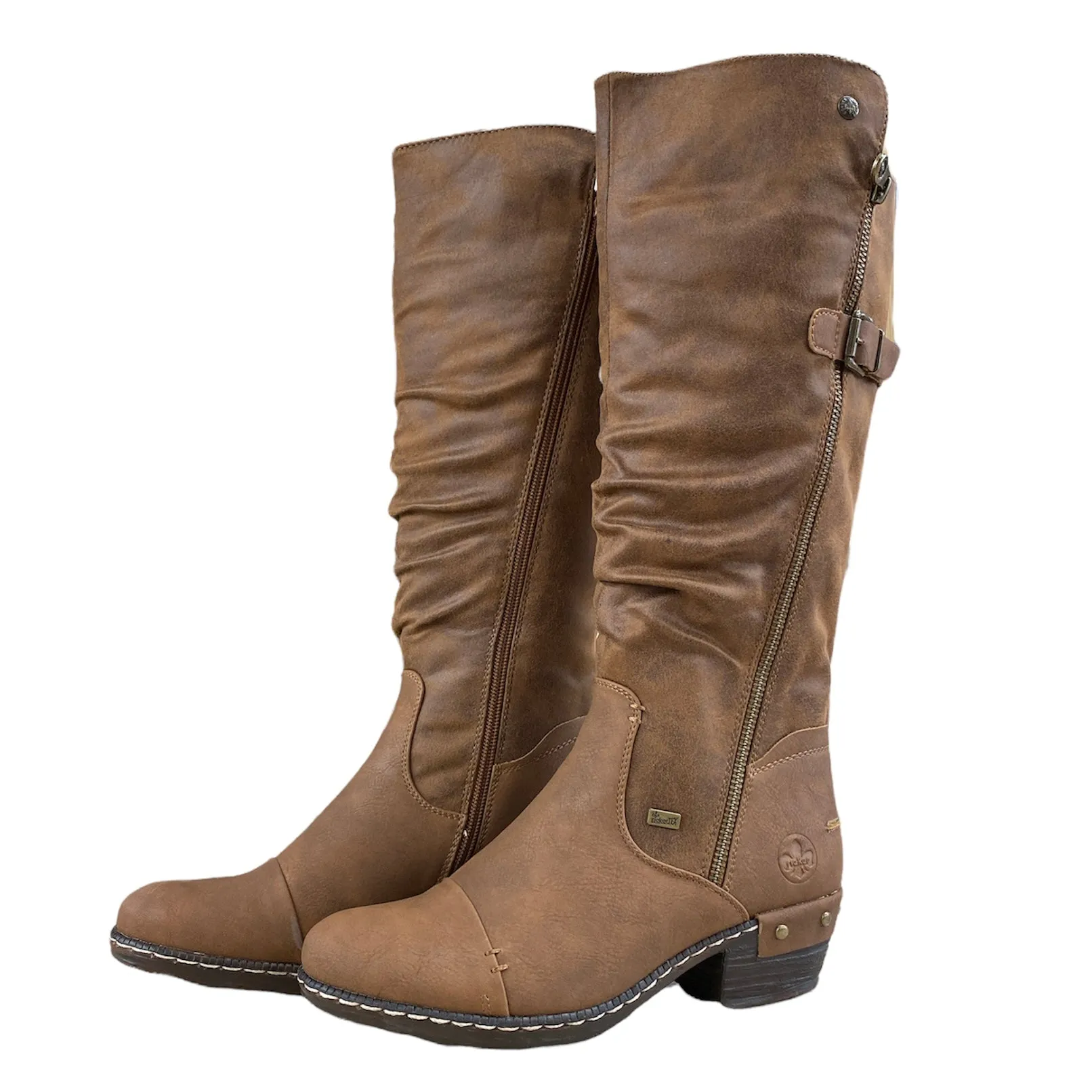 Rieker Schuhe 93654-22 Braune Stiefelette Reitstiefel RTex