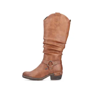 Rieker Schuhe 93670-24 Zimt Stiefel gefüttert RTex
