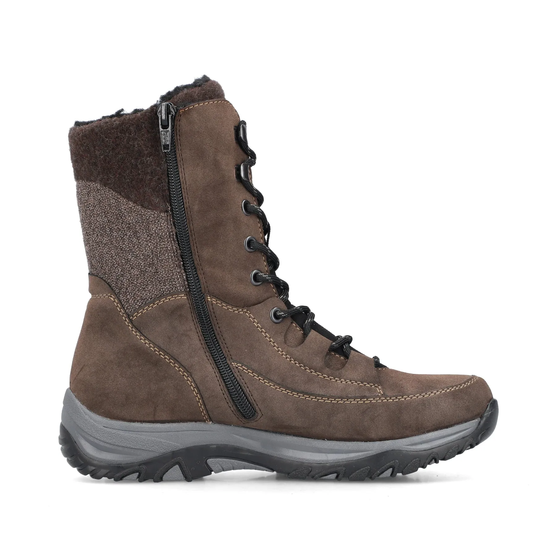Rieker Schuhe M9640-26 Braun Mittelschaft Schnür-/Reißverschluss RTex