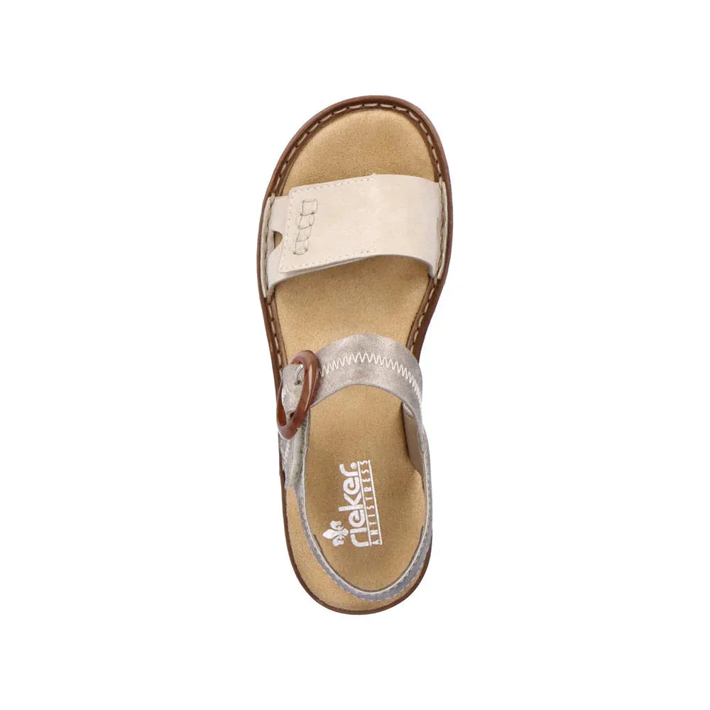 Rieker Damen Regina Z3 Sandale in Cliff/Perle
