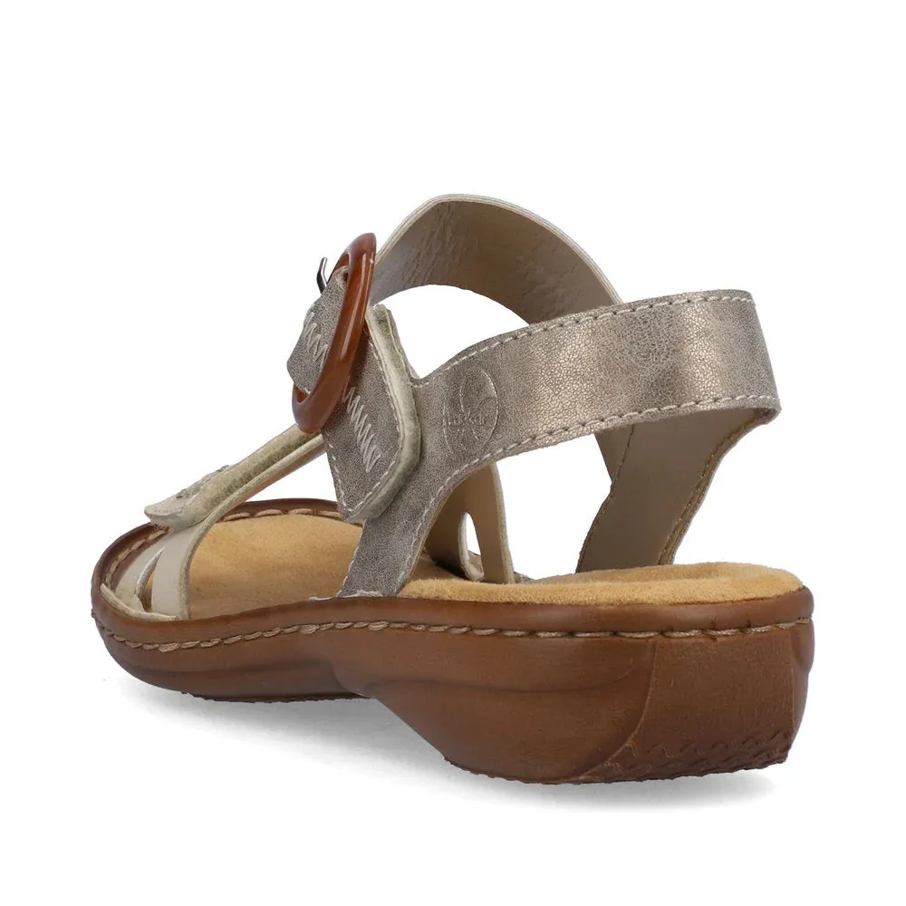 Rieker Damen Regina Z3 Sandale in Cliff/Perle