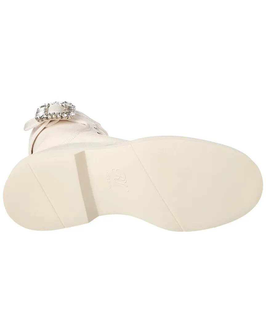 Roger Vivier Logo Plaque Viv Canvas Stiefel_Roger-Vivier